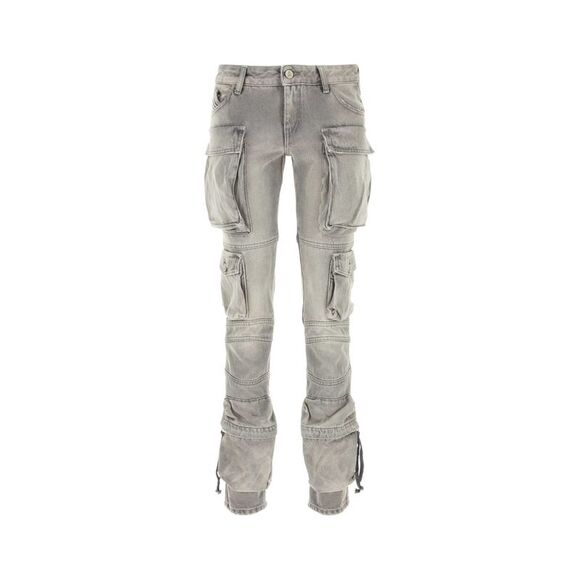 The Attico Women Grey Denim Jeans